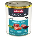 Can Animonda Gran Carno Felnőtt marha és lazac spenóttal 800g