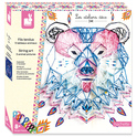 Janod Atelier Creamos con cordones Animales Set Deco 8+