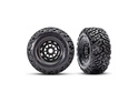 Cerchi Traxxas 2.2/3.2", disco nero, copertoni Maxx Slash cinturati (2)