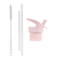 A Little Lovely Company - bouchon, brosse et paille pour bouteille en acier inoxydable - cœur