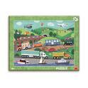 Dino-FAHRZEUGE 40-Brett-Puzzle