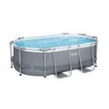 Bestway 5614A Aufstellpool Power Steel oval 305x200x84 cm