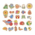 Janod Aimants en bois pour enfants Jardin 24 pcs