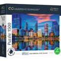 Trefl Prime puzzle 1500 UFT - Panoráma mesta: Odraz veľkomesta, Perth,Australia