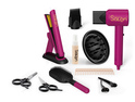 Set cosmetic cu uscător de păr și placă de îndreptat