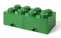 LEGO® úložný box 8 - so zásuvkami zelená 250 x 500 x 180 mm