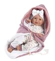 Llorens 74040 NEW BORN - păpușă care clipește cu sunete și corp din material moale