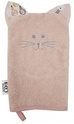 ECO pamut törlőkendő Cat Rose rózsaszín fülekkel 20x15 cm