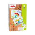 Haba Jeu d'association en bois Cylindres colorés avec modèles Scheibix à partir de 3 ans