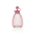Pungă din silicon reîncărcabilă pentru mâncare pentru copii, Transparent Pink