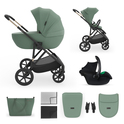 KINDERKRAFT Poussette combinée 3 en 1 Prime 3 Dark Green