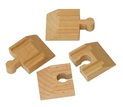BABU vláčiky - Koľaj rampa 4cm, 4ks