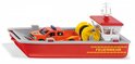 SIKU Super - Boot mit Feuerwehrauto 1:50