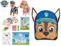 Set creativ Paw Patrol cu creioane, autocolante și cărți de colorat într-un rucsac
