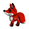 EUGY Fuchs 3D Kartonbausatz