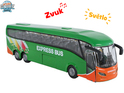 Kids Globe Traffic Bus 18,5cm Metall Rückzug mit Licht und Sound auf Batterien