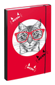 BAAGL Cartelle per quaderni scolastici A4 Gatto