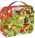 Janod Puzzle în valiză Grădina 36 buc