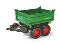 Rollytoys Rimorchio con ribaltamento a vite su 3 lati 2 assi - verde
