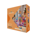 Cleverclixx Magnetická stavebnice Mega Creative Pack Pastel – 210 ks