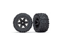 Traxxas Fahrrad 2.8", Rustler 4x4 Disc schwarz, Talon Extreme Reifen (Paar)