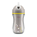 Chicco Hrnček Sport so slamkou grey, 14m+