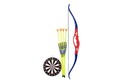 Arco+4 frecce con ventose in plastica 57cm