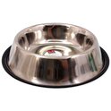 Dog Fantasy Edelstahlnapf mit Gummi 32,3 cm 2200 ml