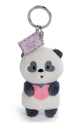 Breloc NICI Panda Love cu pandantiv metalic, 8 cm