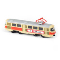 Kovová česká retro električka, 16 cm Brno