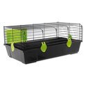 Cage Small Animals Matěj noir, équipement vert 80x46x35cm