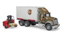 Bruder 2828 Mack UPS-LKW mit Gabelstapler