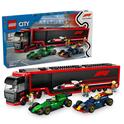 LEGO® City 60445 Kamión F1® s autami RB20 a AMR24 F1®