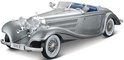 Maisto - 1936 Mercedes-Benz 500 K Typ Specialroadster, metal šedý, 1:18