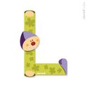 Janod Literă din lemn L adezivă 9 cm