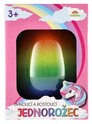 Schlüpfendes und wachsendes Einhorn im Ei