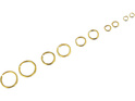Krickring Messing 2mm (ca. 100)