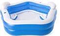 Bestway 54153 Aufblasbares Kinderbecken mit Armlehnen und Sitzen 213 cm x 207 cm x 69 cm