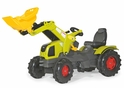 Rollytoys Šliapací traktor Farmtrac Claas Axos s predným nakladačom