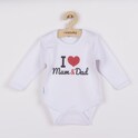 Body s potlačou New Baby I Love Mum and Dad 86 (12-18m)