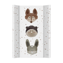 CEBA BABY Matelas à langer à 2 bords avec planche rigide (50x70) Ultra Light Cute Animals