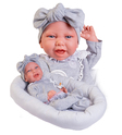 Antonio Juan 33228 CARLA - realistische Babypuppe mit weichem Stoffkörper - 42 cm