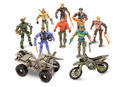 Die Corps-Soldaten mit einem Motorrad-Set mit 8 Figuren 11 cm