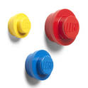 Appendiabiti da parete LEGO®, 3 pezzi - giallo, blu, rosso