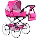 Детска ретро количка за кукли 2в1 New Baby Наталка розова