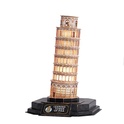 Puzzle 3D s LED Nočná edícia: Šikmá veža v Pise 42 dielikov