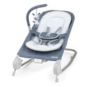 INGENUITY Lehátko masážne vibrujúce s melódiou Happy Belly™ Rock-to-Bounce – Chambray 0m+