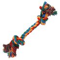 Igračka Dog Fantasy šareni pamučni čvor 2 fitilja 25 cm