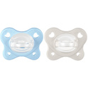 CHICCO Cumlík Physio Dual Soft silikónový chlapec 2-6m, 2k s