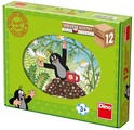 Drevené lic. kocky Krtko a priatelia – 12 kociek